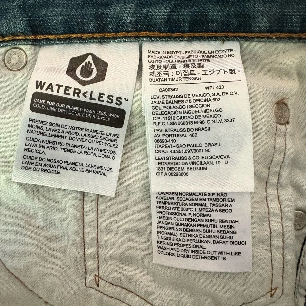 ๐ด Levi's Men's 559 Relaxed Straight Fit Blue Jeans 32x32 - Picture 6 of 8